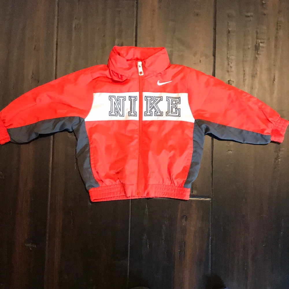 Nike 12 months Zip Up with Hidden Hoodie